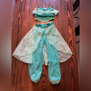 Disney Parks Princess Jasmine Authentic  Costume Teal and Gold